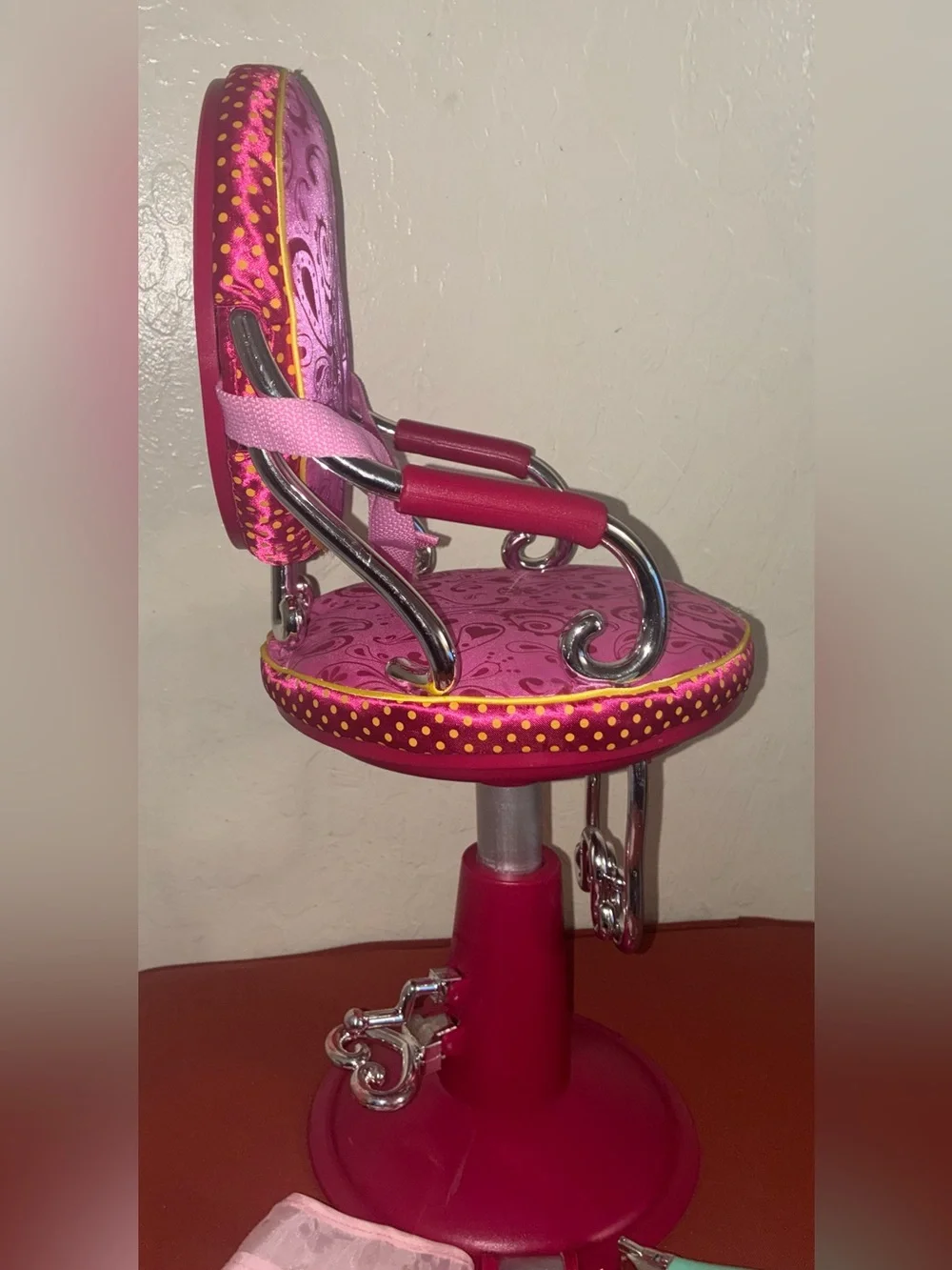 Battat Our Generation Pink Fashion Salon Styling Chair for 18”Dolls